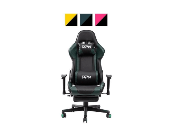 Promoção de Cadeira Gamer Giratória Com Apoio Retrátil Para Pés E Braço 2d Rosa Gt17 – Dpx