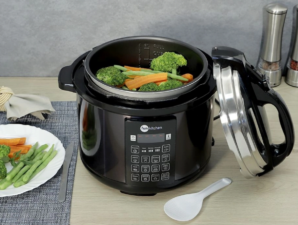 Promoção de Panela de Pressão Elétrica Multifuncional 5L – Grafite – Fun Kitchen 127V