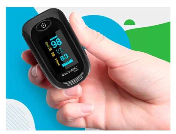 Promoção de Oxímetro Portátil De Ponta Para Dedo Saturação De Oxigênio – Multilaser