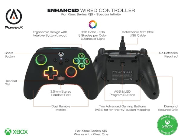 Promoção de Controle com Fio PowerA Enhanced Spectra Infinity – Xbox One