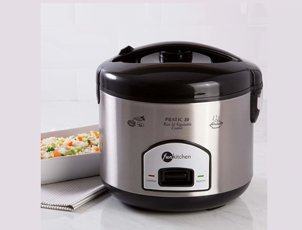 Promoção de Panela De Arroz Elétrica 5l Preto + Inox Fun Kitchen 220v