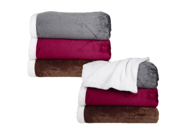 Promoção de Cobertor Casal Sherpa Cozy Marrom basic