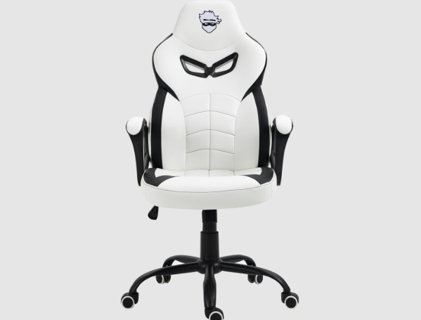 Promoção de Cadeira Gamer Ninja Jiraya Suporta Até 140KG Branco e Preto