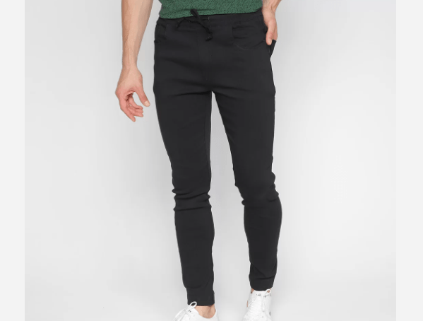 Promoção de Calça Jogger Black River Casual Masculina Preto