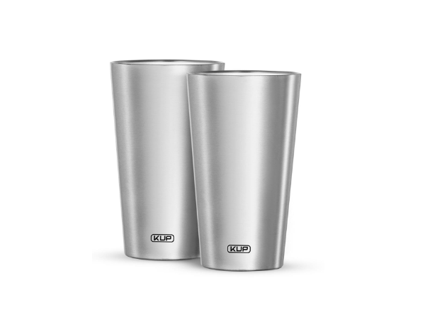 Promoção de Copo Térmico Kup Kit 2 Copos Prata 473ml KUPA001