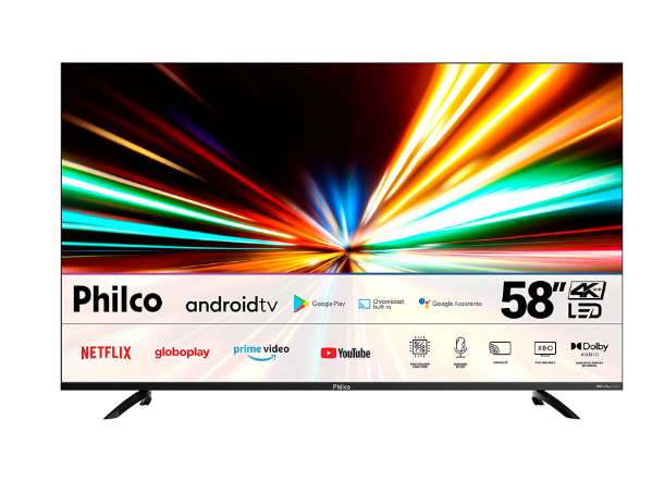 Promoção de Smart TV Philco 58” PTV58G10AG11SK 4K Android TV HDR