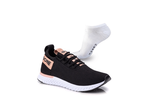 Promoção de Tênis Feminino Caminhada Ultrabone Leve + Meia