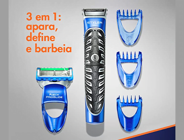 Promoção de Aparelho de Barbear Gillette Styler 3 em 1