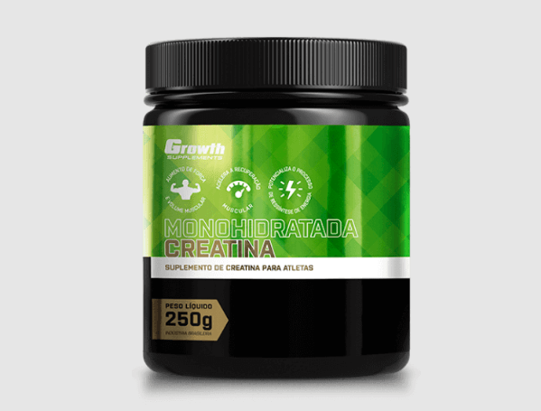 Promoção de CREATINA MONOHIDRATADA 250G – GROWTH SUPPLEMENTS