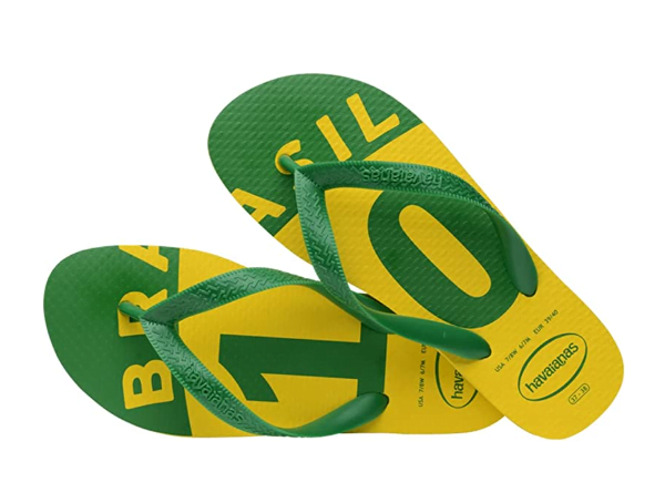 Promoção de Chinelo Havaianas Brasil 10 Copa do Mundo Unissex