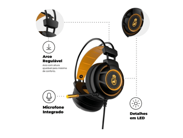 Promoção de Headphone Com Fio Gshield Gamer Armor