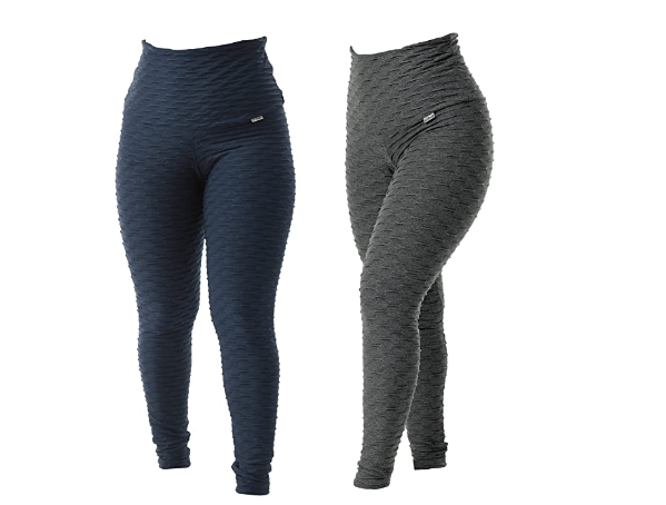 Promoção de Kit 2 Calças Legging Feminina Bubble