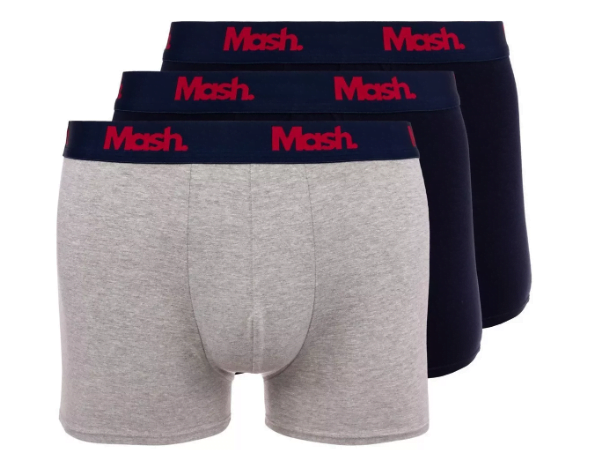 Promoção de Kit 3 Cuecas Boxer Algodão Mash Masculino