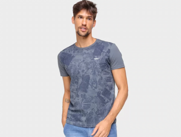 Promoção de Camiseta Ultimato Estampada Masculina Chumbo