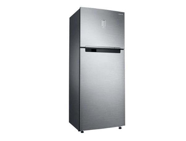 Promoção de Geladeira Samsung Evolution RT43 Frost Free com Powervolt Inverter Bivolt 440 L RT43K6A4JS9 Inox Look