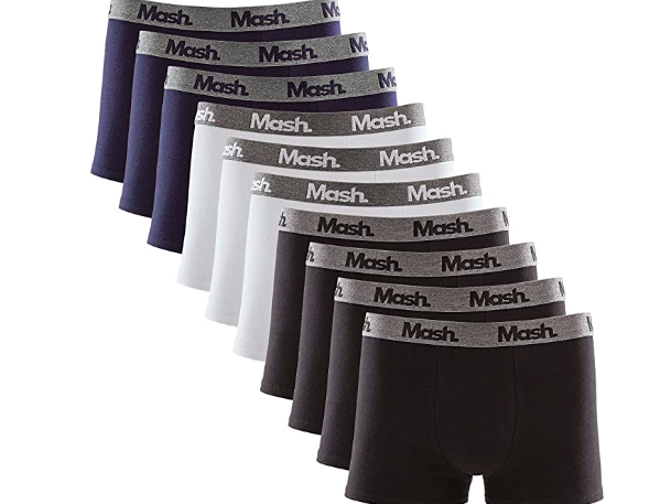 Promoção de Kit 10 Cuecas Boxer Algodão Mash Masculina