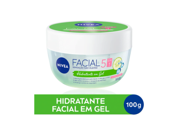 Promoção de NIVEA Gel Facial Hidratante Com ácido hialurônico e pepino 100g