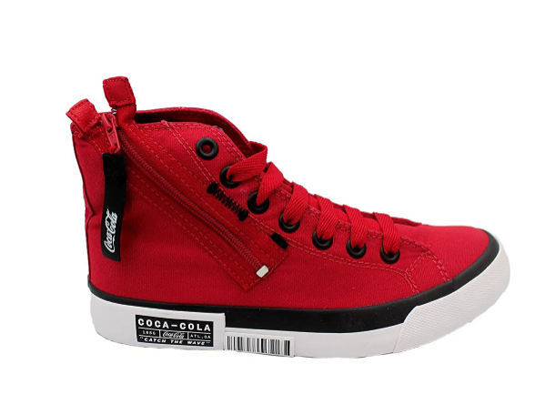Promoção de Tênis Feminino Atlanta Wave Zipper, Coca-Cola Shoes