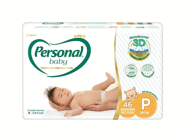 Fralda Personal Baby Premium Protection Pequena 46Pads Fralda Personal Baby Premium Protection Pequena 46Pads