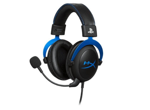 Promoção de Headset Gamer HyperX Cloud Blue PS4, Driver 53mm, Cancelamento de Ruído, Preto/Azul 4P5H9AA#ABL