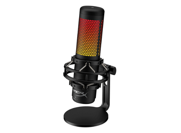Promoção de Microfone Gamer HyperX QuadCast S Podcast, Antivibração, LED RGB, USB, Compatível com PC, PS4 e Mac 4P5P7AA