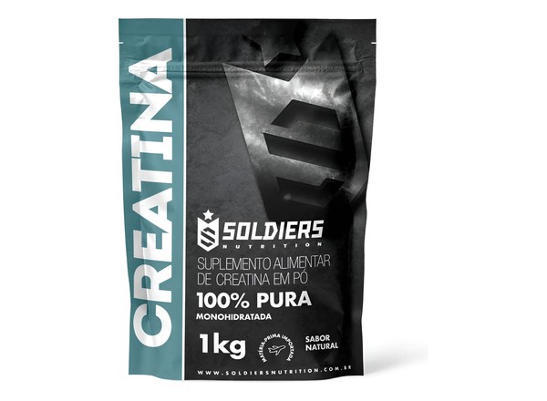 Promoção de Creatina Monohidratada Soldiers Nutrition 1Kg Pura Importada