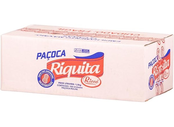 Paçoca Ricco Riquita 100 Unidades