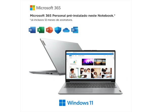Notebook Lenovo IdeaPad 1i Celeron 15.6 polegadas W11