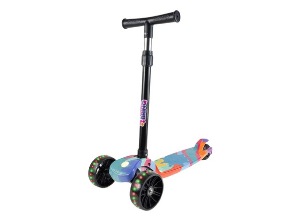 Patinete Infantil 3 Rodas Dobrável LED Conect Brinq BV0011