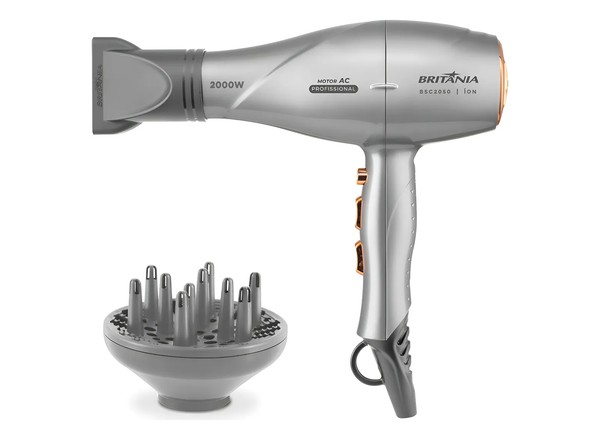 Secador de Cabelos Britânia BSC2050 2000W Cinza